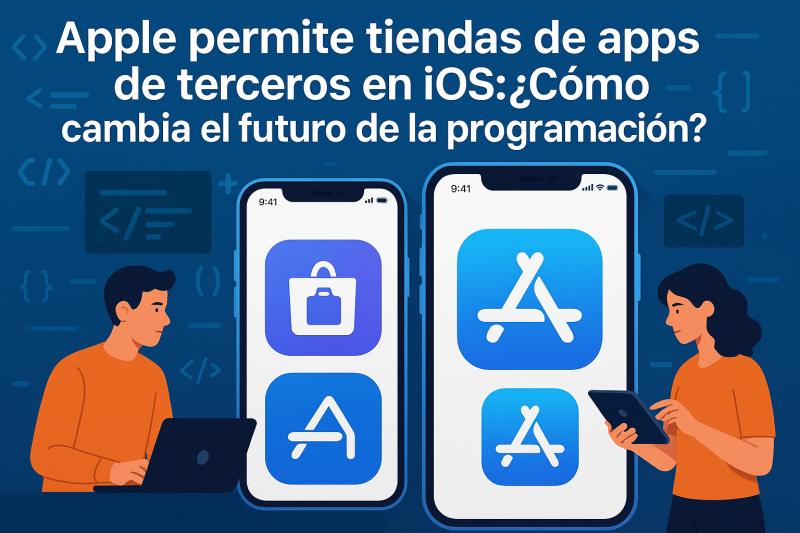 Apple permite tiendas de apps de terceros en iOS: ¿Cómo cambia el futuro de la programación?